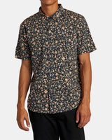 Botanical Short Sleeve Woven - Navy Marine