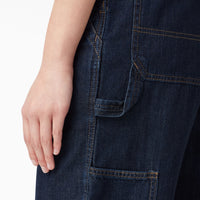 Relaxed Fit Bib Overalls - Dark Indigo