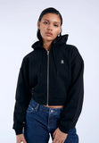 Ethel Zip  Hoodie - Black DD Global