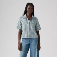 Rinoa Camp Shirt - Mischa Stripe Denim