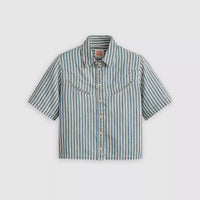 Rinoa Camp Shirt - Mischa Stripe Denim