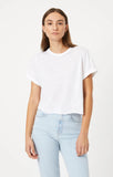 Short Sleeve Crop T Shirt - White