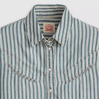 Rinoa Camp Shirt - Mischa Stripe Denim