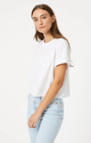 Short Sleeve Crop T Shirt - White