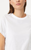 Short Sleeve Crop T Shirt - White