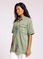 Ava Shirt - Palm Leaves