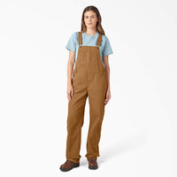 Relaxed Fit Bib Overalls - Rinsed Duck Brown