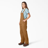 Relaxed Fit Bib Overalls - Rinsed Duck Brown