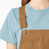 Relaxed Fit Bib Overalls - Rinsed Duck Brown