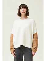 Colour Block Pullover - Ivory