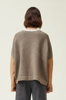 Colour Block Pullover - Ivory