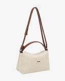 Note Denim Bag - Pale Flax