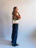 Note Denim Bag - Pale Flax