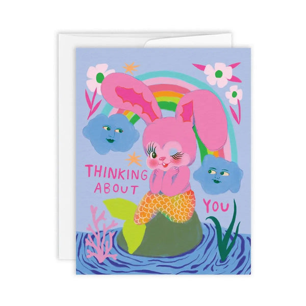 Bunny Mermaid Greeting Card