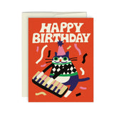 Jazzy Cat Greeting Card