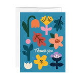 Thank You Blue Flower Greeting Card