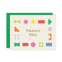 Thank You Geometric Greeting Card