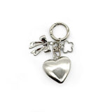 Silver Heart Key Chain/Bag Charm