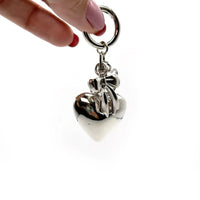 Silver Heart Key Chain/Bag Charm