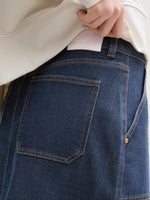 Detailed Mini Denim Skirt