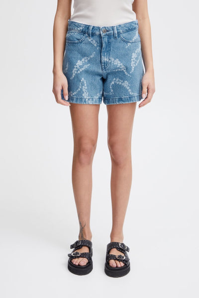 Biane Short - Washed Blue Denim