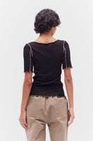 Contrast Merrow Rib Tee