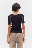 Contrast Merrow Rib Tee