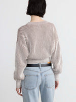 The Bubble Sleeve Cardigan - Cream