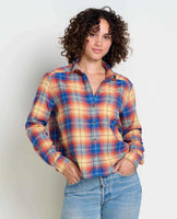 Re-form Flannel Boxy Shirt - Straw Multi Ombre