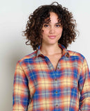 Re-form Flannel Boxy Shirt - Straw Multi Ombre