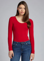 Bamboo Long Sleeve Scoop Neck Tee