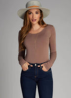 Bamboo Long Sleeve Scoop Neck Tee