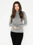 Bamboo Mock Neck Long Sleeve Top