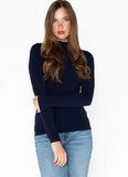 Bamboo Mock Neck Long Sleeve Top