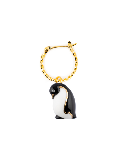 Emperor Penguin Mini Hoop Earring