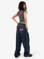 Cute But Psycho Big Baggy Jean - Dirty Midnight Blue