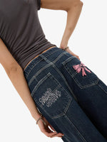 Cute But Psycho Big Baggy Jean - Dirty Midnight Blue