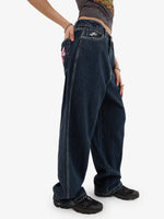 Cute But Psycho Big Baggy Jean - Dirty Midnight Blue