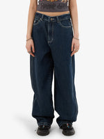 Cute But Psycho Big Baggy Jean - Dirty Midnight Blue