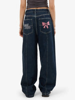 Cute But Psycho Big Baggy Jean - Dirty Midnight Blue