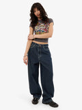 Cute But Psycho Big Baggy Jean - Dirty Midnight Blue