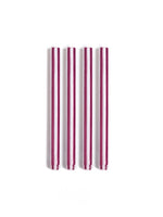 Stripe Dinner Candles