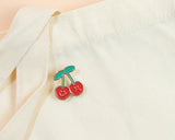 Cherry Fruit Enamel Lapel Pin