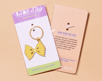 Farfalle Bowtie Pasta Enamel Food Keychain