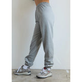 Cotton Terry Sweatpants AAB107 - Heather Grey