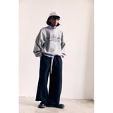 Oversized Wide Jogger Pants AAB501 - Black