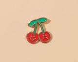 Cherry Fruit Enamel Lapel Pin