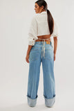 Final Countdown Cuffed Low Rise Jeans