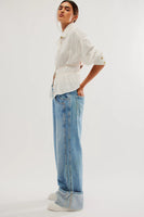 Final Countdown Cuffed Low Rise Jeans