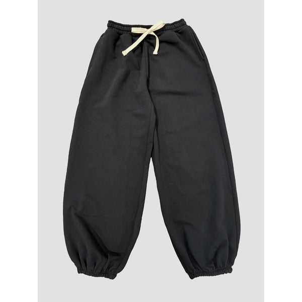 Oversized Wide Jogger Pants AAB501 - Black